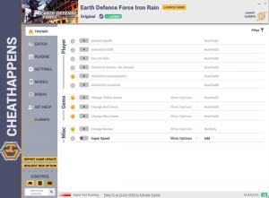 EARTH DEFENSE FORCE: IRON RAIN Trainer for PC game version  v1.0