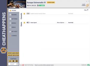 Europa Universalis 4 Trainer for PC game version v1.29.2.0