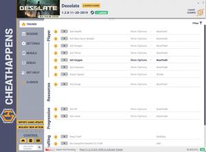 DESOLATE Trainer for PC game version v1.2.8 HF