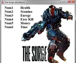The Surge Trainer for PC game version v42854 Update 11