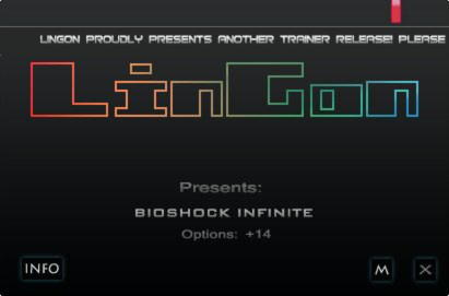 BioShock Infinite Trainer +14 v1.0 {LinGon}