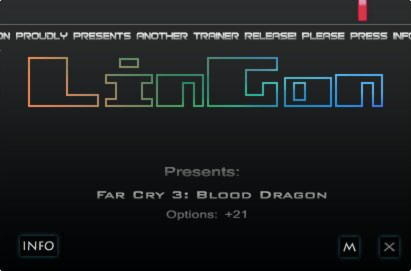 Far Cry 3: Blood Dragon Trainer +21 v1.0 DX9/11 {LinGon}