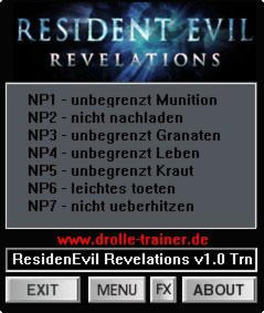 Resident Evil 6 Trainer +6 v1.0 / 1.3 {dR.oLLe}