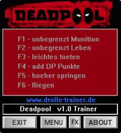 Deadpool Trainer +6 1.0 {dR.oLLe}