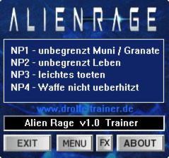 Alien Rage Trainer +4 v1.0 {dR.oLLe}