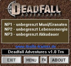 Deadfall Adventures Trainer +3 1.0 {dR.oLLe}