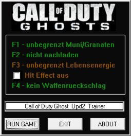 Call of Duty: Ghosts Trainer +4 v1.2 {dR.oLLe}