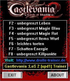 Castlevania: Lords of Shadow 2 Trainer +7 v1.1 {dR.oLLe}