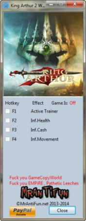 King Arthur 2: The Role Playing Wargame Trainer +3 Latest Steam 64 Bit {MrAntiFun}