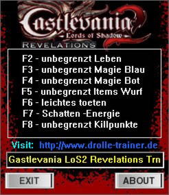Castlevania: Lords of Shadow 2 Revelations Trainer +7 v1.0 {dR.oLLe}