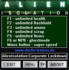 Alien: Isolation - Corporate Lockdown Trainer +7 v1.0 {dR.oLLe}