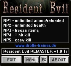 Resident Evil HD Remaster Trainer +5 v1.0 {dR.oLLe}