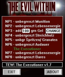 The Evil Within  The Executioner Trainer +8 v1.7 {dR.oLLe}