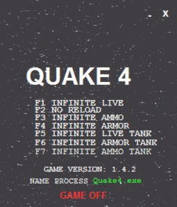 Quake 4 Trainer +7 v1.4.2 {LIRW GHL}