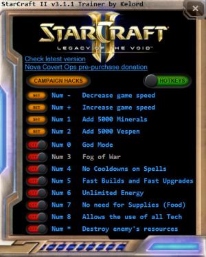 StarCraft 2: Legacy of the Void Trainer +10 v3.1.1 {Kelord}
