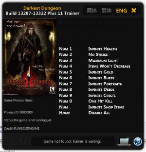 Darkest Dungeon Trainer +11 v13287-13322 {FLiNG}