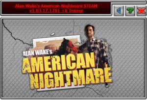 Alan Wake's: American Nightmare Trainer +8 v1.03.17.1781: Steam Version {HoG}