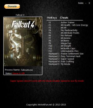 Fallout: New Vegas Trainer +8 v1.4.0.525 MrAntiFun - download pc cheat