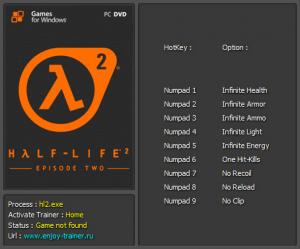 Half-Life 2: Episode Two Trainer +9 v1.0: 2257546 {Enjoy}