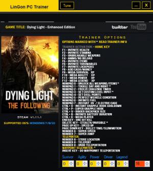dying light trainer 1.43