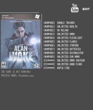 Alan Wake Trainer +12 Latest Steam {LIRW GHL}