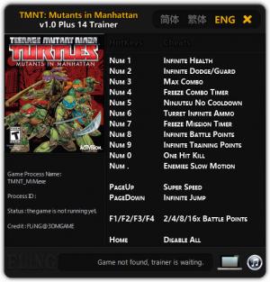 Teenage Mutant Ninja Turtles: Mutants in Manhattan Trainer +14 v1.0 {FLiNG}