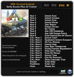 Ark Survival Evolved Trainer 23 Update 19 11 13 Fling Game Trainer Download Pc Cheat Codes