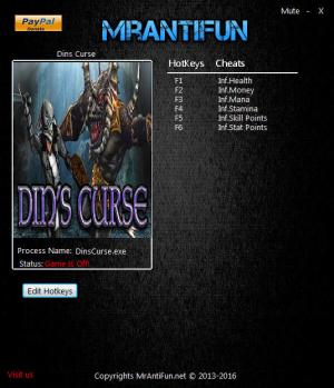 Din's Curse Trainer +6 v1.033 {MrAntiFun}