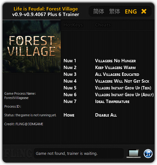 Life is Feudal: Forest Village Trainer +6 v0.9 - 0.9.4067 ...