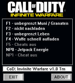 Call of Duty: Infinite Warfare Trainer +5 v1.0 {dR.oLLe}