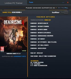 Dead Rising 4 Trainer for PC