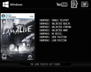 I Am Alive Trainer for PC game version 1.0.1