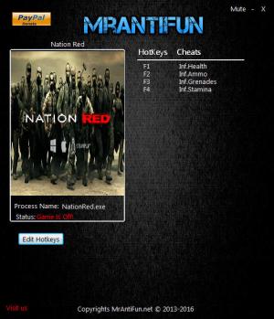 Nation Red Trainer for PC game version 1.1030