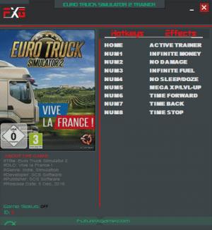 Euro Truck Simulator 2 Trainer for PC game version 1.26.2s