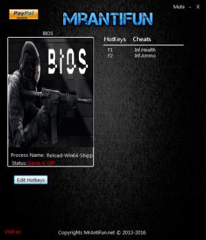 BIOS Trainer for PC game version 0.32