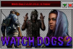 Watch Dogs 2 Trainer for PC game version 1.07.141.6