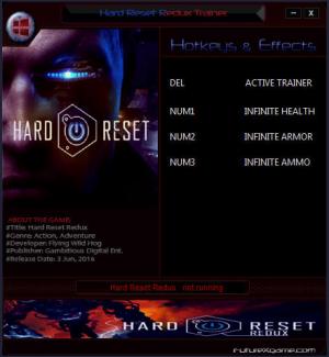 Hard Reset Redux Trainer for PC game version 1.0