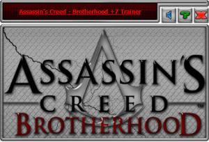 Assassin's Creed: Brotherhood Trainer for PC game version Update 02.02.201
