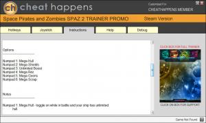 Space Pirates and Zombies 2 Trainer for PC game version 0.8.8