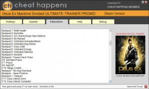 Deus Ex: Mankind Divided Trainer for PC game version 1.16 BUILD 761.0