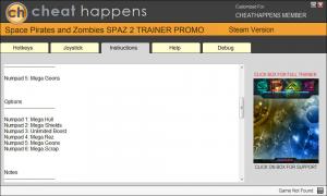 Space Pirates and Zombies 2 Trainer for PC game version 0.9.0