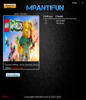 LEGO Worlds Trainer for PC game version 1.00