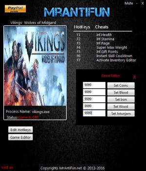 Vikings - Wolves of Midgard Trainer for PC game version 04.03.2017