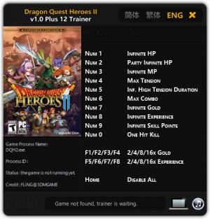 Dragon Quest Heroes 2 Trainer for PC game version 1.0