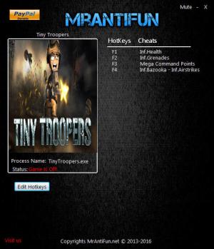 Tiny Troopers Trainer for PC game version 09.26.2016