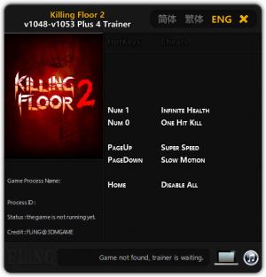Killing Floor 2 Trainer for PC game version 1048 - 1053