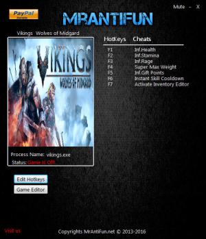 Vikings - Wolves of Midgard Trainer for PC game version 2.00