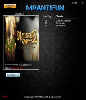 Majesty 2 Collection Trainer for PC game version 1.5.356