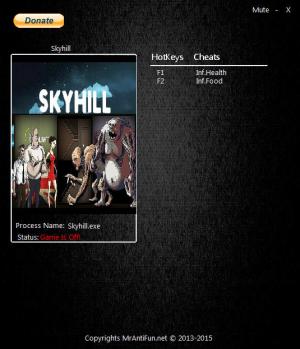 Skyhill Trainer for PC game version 1.1.20