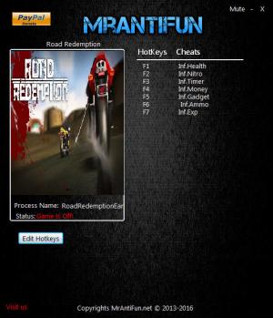 Road Redemption Trainer for PC game version 08.06.2017